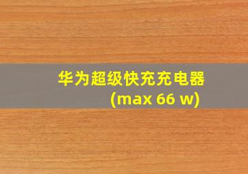 华为超级快充充电器(max 66 w)